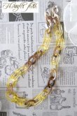 画像9: 【送料無料】◆flower storm◆長さ約60cm アクリルチェーンネックレス 2種 Yellow×White, Yellow×Brown （アクセサリー 大ぶり ボリューム 季節感 春夏 レディース  日本製））